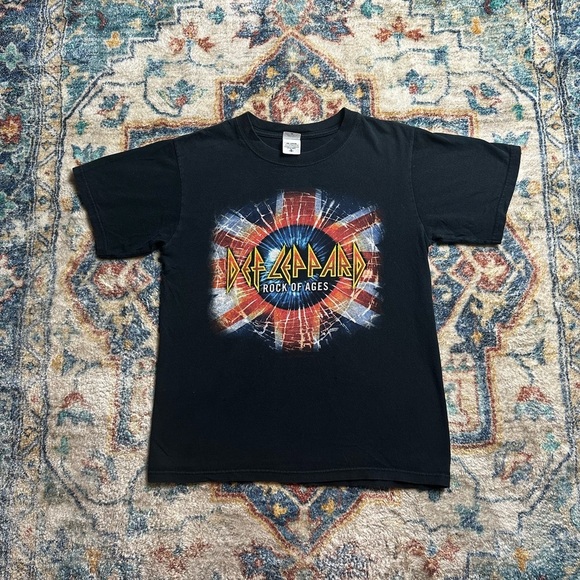 Vintage Def Leppard Rock Of Ages Band T-shirt Small - Picture 1 of 8